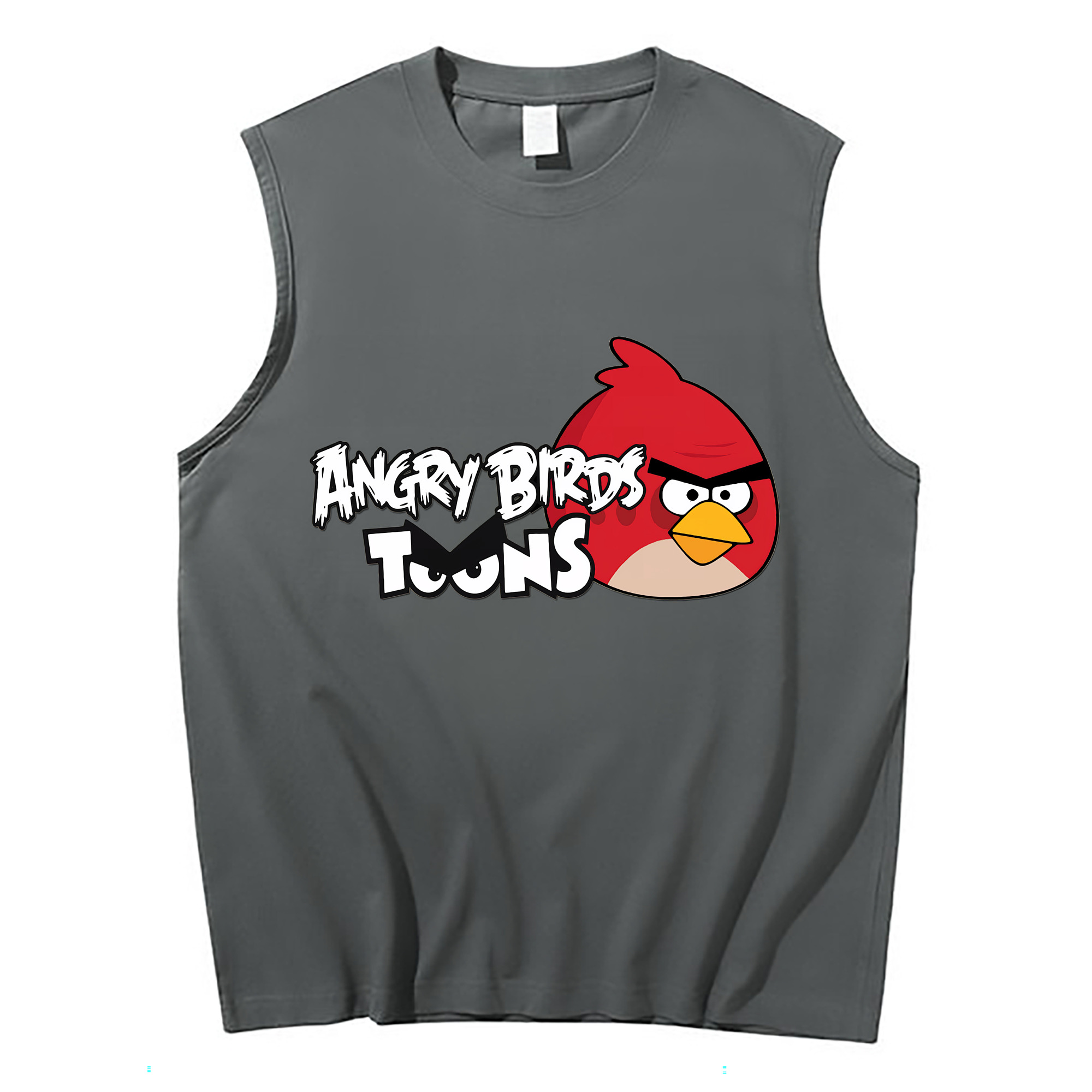 （画像用） Angry Birds アングリーバード コットン100％タンクトップ（フロントプリント）